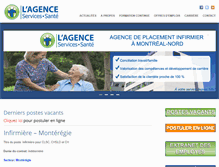 Tablet Screenshot of lagence.qc.ca